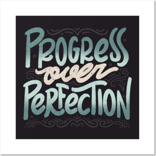 Progress Over Perfection by Tobe Fonseca Posters and Art